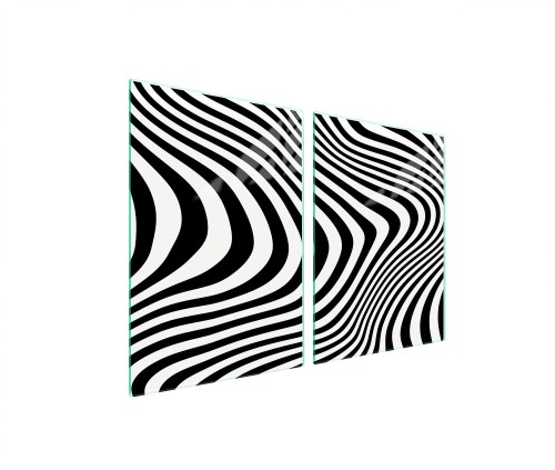 SZKLANA PŁYTA OCHRONNA NA KUCHENKĘ 2x45x52 Zebra