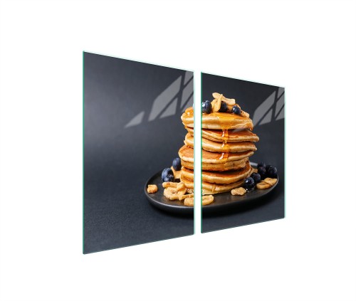 SZKLANA PŁYTA OCHRONNA NA KUCHENKĘ 2x45x52 Kuchnia