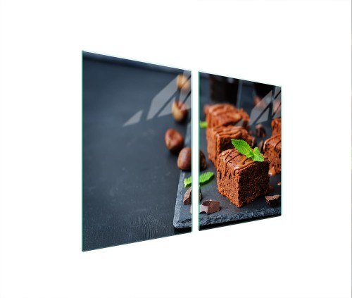 SZKLANA PŁYTA OCHRONNA NA KUCHENKĘ 2x45x52 Deser