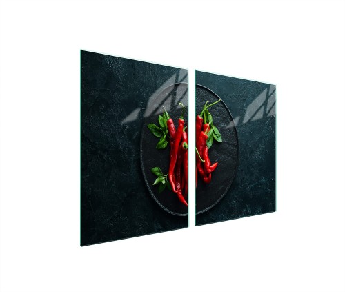SZKLANA PŁYTA OCHRONNA NA KUCHENKĘ 2x45x52 Chili