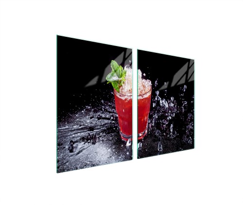 SZKLANA PŁYTA OCHRONNA NA KUCHENKĘ 2x45x52 Drink
