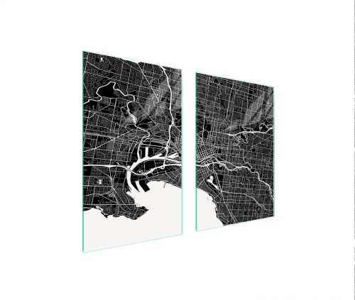 SZKLANA PŁYTA OCHRONNA NA KUCHENKĘ 65x52 Mapa