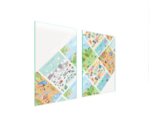 SZKLANA PŁYTA OCHRONNA NA KUCHENKĘ 65x52 Pora