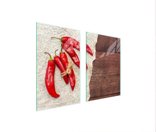 SZKLANA PŁYTA OCHRONNA NA KUCHENKĘ 65x52 Chili
