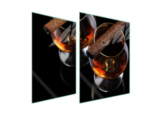 SZKLANA PŁYTA OCHRONNA NA KUCHENKĘ 70x52 Wino