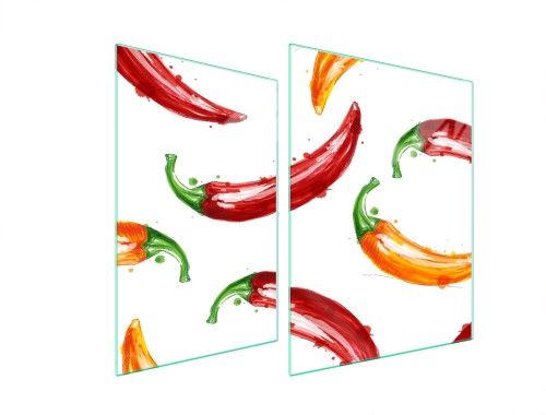 SZKLANA PŁYTA OCHRONNA NA KUCHENKĘ 70x52 Chili