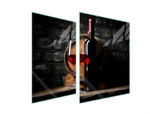 SZKLANA PŁYTA OCHRONNA NA KUCHENKĘ 70x52 Wino