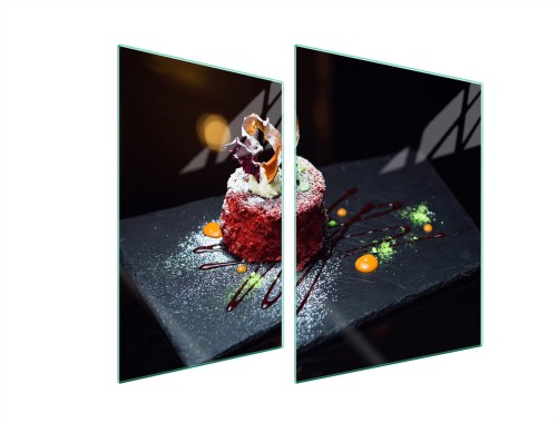 SZKLANA PŁYTA OCHRONNA NA KUCHENKĘ 70x52 Deser
