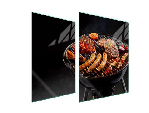 SZKLANA PŁYTA OCHRONNA NA KUCHENKĘ 70x52 Grill