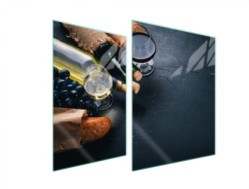 SZKLANA PŁYTA OCHRONNA NA KUCHENKĘ 70x52 Wino