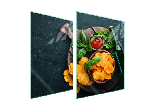 SZKLANA PŁYTA OCHRONNA NA KUCHENKĘ 70x52 Kuchnia