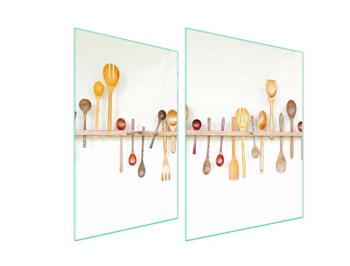 SZKLANA PŁYTA OCHRONNA NA KUCHENKĘ 70x52 Łyżka