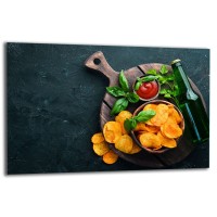SZKLANA PŁYTA OCHRONNA NA KUCHENKĘ 80x52 90833