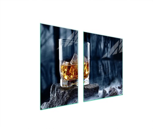 SZKLANA PŁYTA OCHRONNA NA KUCHENKĘ 90x52 Whisky