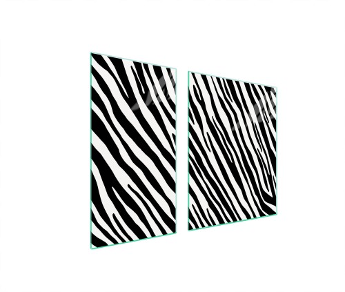 SZKLANA PŁYTA OCHRONNA NA KUCHENKĘ 90x52 Zebra
