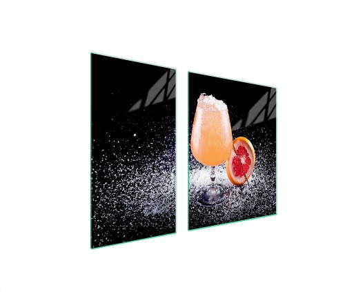 SZKLANA PŁYTA OCHRONNA NA KUCHENKĘ 90x52 Drink