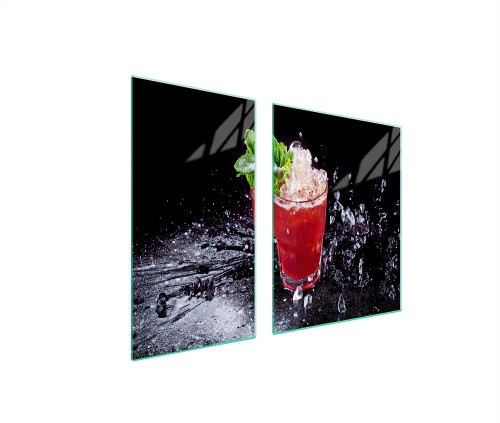 SZKLANA PŁYTA OCHRONNA NA KUCHENKĘ 90x52 Drink