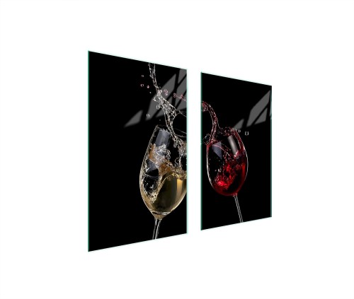 SZKLANA PŁYTA OCHRONNA NA KUCHENKĘ 75x52 Wino