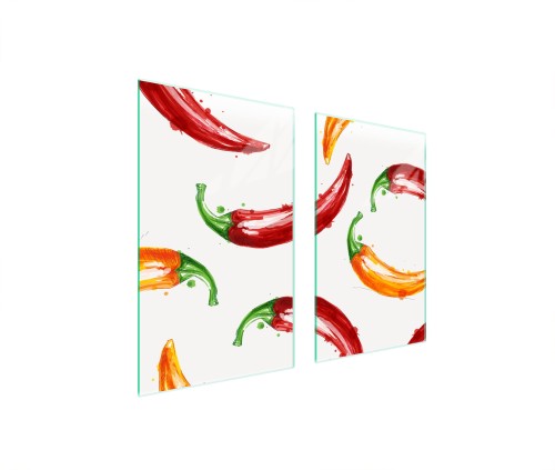 SZKLANA PŁYTA OCHRONNA NA KUCHENKĘ 75x52 Chili