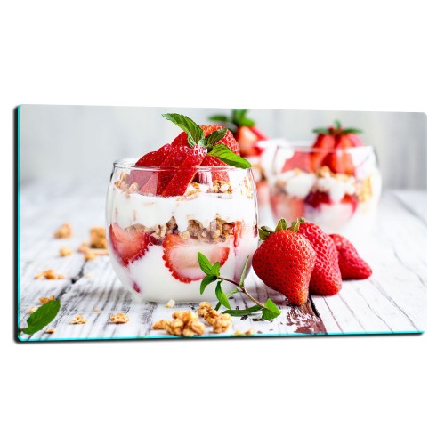 SZKLANA PŁYTA OCHRONNA NA KUCHENKĘ 80x52 91023