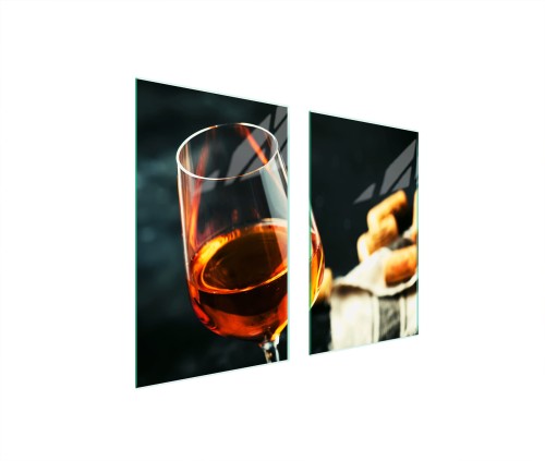 SZKLANA PŁYTA OCHRONNA NA KUCHENKĘ 75x52 Wino