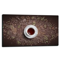 SZKLANA PŁYTA OCHRONNA NA KUCHENKĘ 80x52 91027