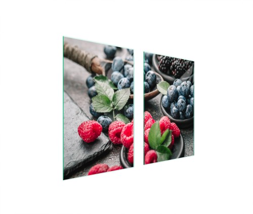 SZKLANA PŁYTA OCHRONNA NA KUCHENKĘ 75x52 Owoc