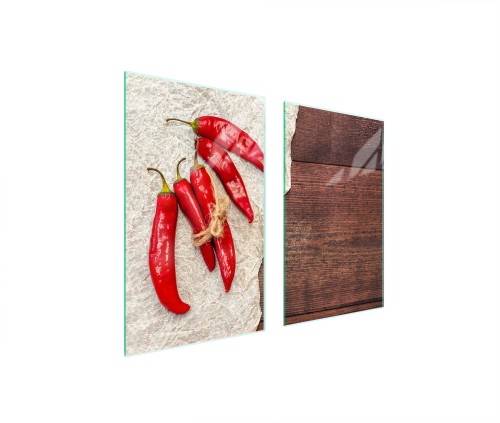 SZKLANA PŁYTA OCHRONNA NA KUCHENKĘ 75x52 Chili