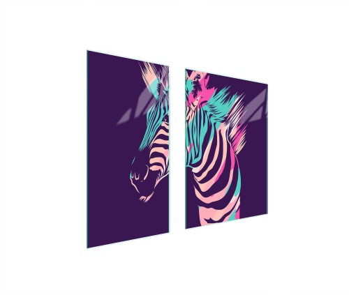 SZKLANA PŁYTA OCHRONNA NA KUCHENKĘ 75x52 Zebra