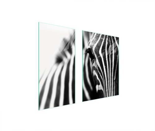 SZKLANA PŁYTA OCHRONNA NA KUCHENKĘ 75x52 Zebra