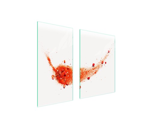 SZKLANA PŁYTA OCHRONNA NA KUCHENKĘ 75x52 Chili