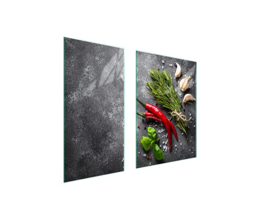 SZKLANA PŁYTA OCHRONNA NA KUCHENKĘ 75x52 Chili