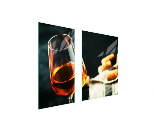 SZKLANA PŁYTA OCHRONNA NA KUCHENKĘ 75x52 Wino