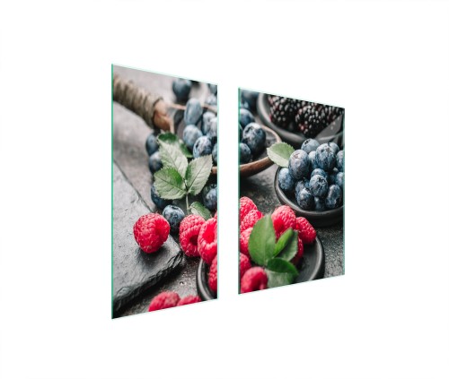 SZKLANA PŁYTA OCHRONNA NA KUCHENKĘ 75x52 Owoc
