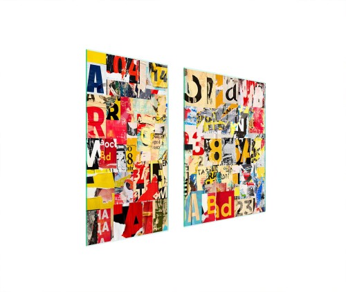 SZKLANA PŁYTA OCHRONNA NA KUCHENKĘ 75x52 Pop Art