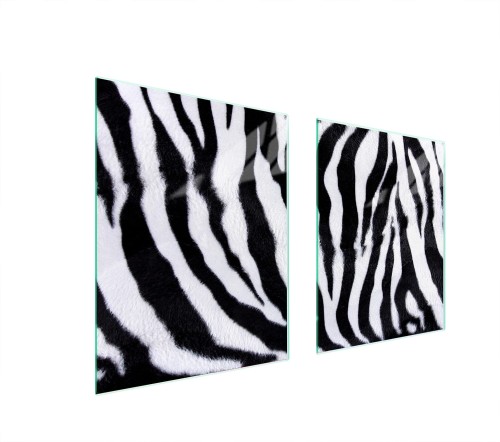 SZKLANA PŁYTA OCHRONNA NA KUCHENKĘ 85x52 Zebra