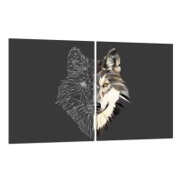 SZKLANA DESKA DO KROJENIA ZESTAW 2x40x52 50136