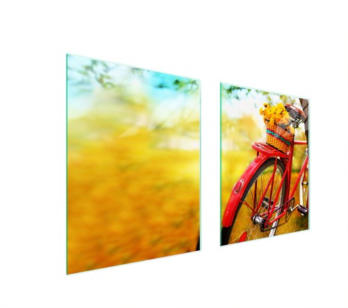 SZKLANA PŁYTA OCHRONNA NA KUCHENKĘ 85x52 Rower