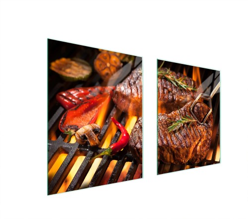 SZKLANA PŁYTA OCHRONNA NA KUCHENKĘ 85x52 Grill