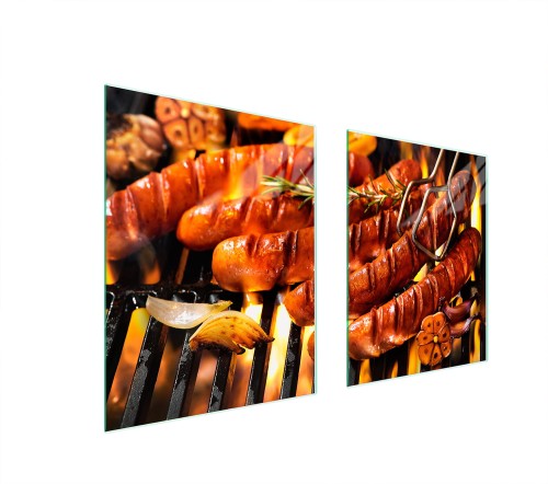 SZKLANA PŁYTA OCHRONNA NA KUCHENKĘ 85x52 Grill