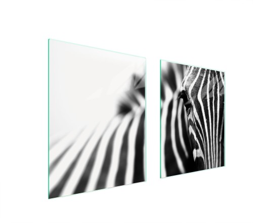 SZKLANA PŁYTA OCHRONNA NA KUCHENKĘ 85x52 Zebra