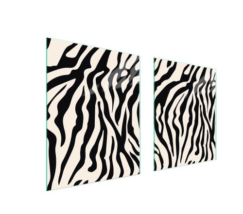 SZKLANA PŁYTA OCHRONNA NA KUCHENKĘ 85x52 Zebra