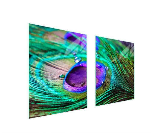 SZKLANA PŁYTA OCHRONNA NA KUCHENKĘ 85x52 Pióro