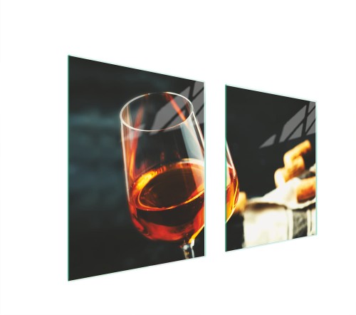 SZKLANA PŁYTA OCHRONNA NA KUCHENKĘ 85x52 Wino