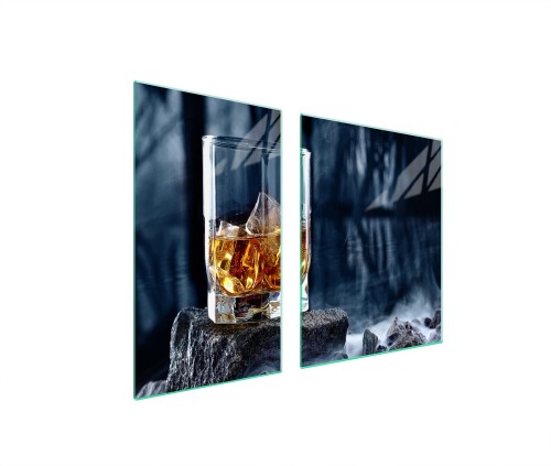 SZKLANA PŁYTA OCHRONNA NA KUCHENKĘ 100x52 Whisky