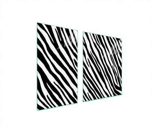 SZKLANA PŁYTA OCHRONNA NA KUCHENKĘ 100x52 Zebra