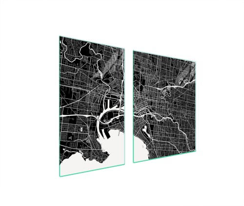 SZKLANA PŁYTA OCHRONNA NA KUCHENKĘ 100x52 Mapa
