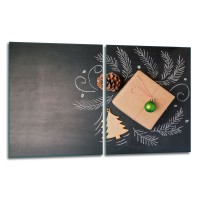 SZKLANA DESKA DO KROJENIA ZESTAW 2x40x52 50330