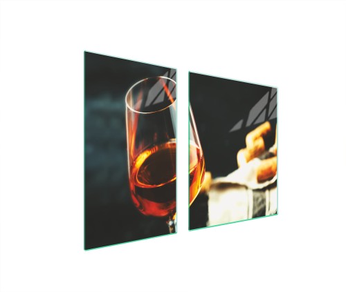 SZKLANA PŁYTA OCHRONNA NA KUCHENKĘ 100x52 Wino