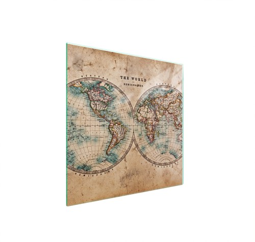 SZKLANA PŁYTA OCHRONNA NA KUCHENKĘ 50x52 Mapa